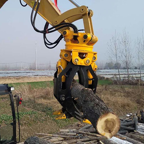 rotating-wood-grapple-forestry-machinery-grapple-Excavator-attachments